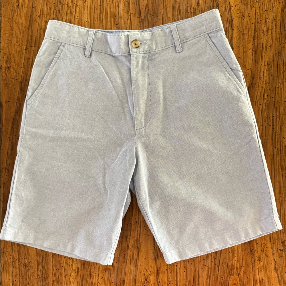 CLASS/CLUB Modern Fit Size 14 Boys Chino Shorts Light Blue 100% Cotton‎